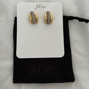 JCrew Sparkle Strip Stud earrings